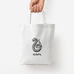 Slytherin Tote Bag — White / Small