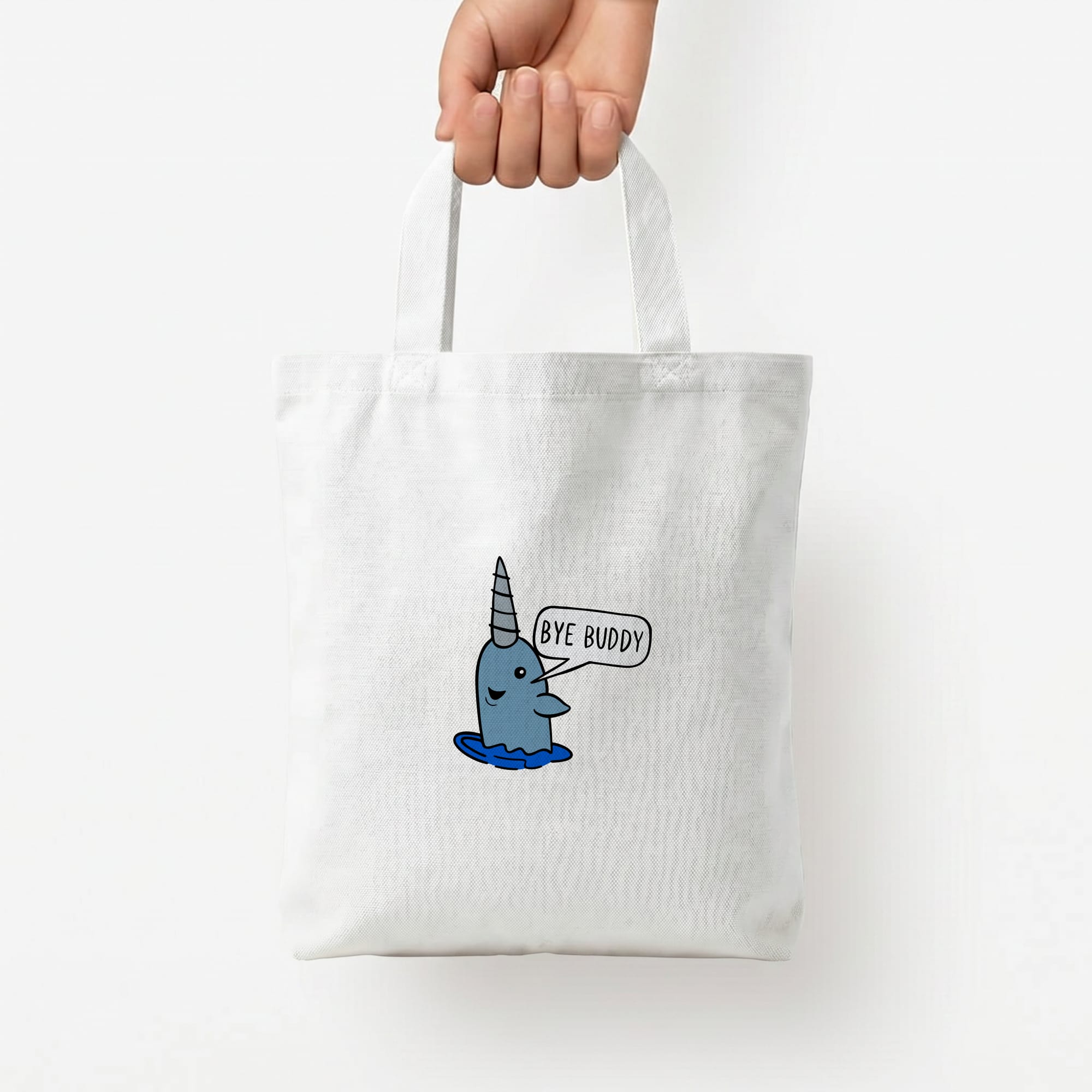 Bye Buddy - Elf  Tote Bag — White / Small