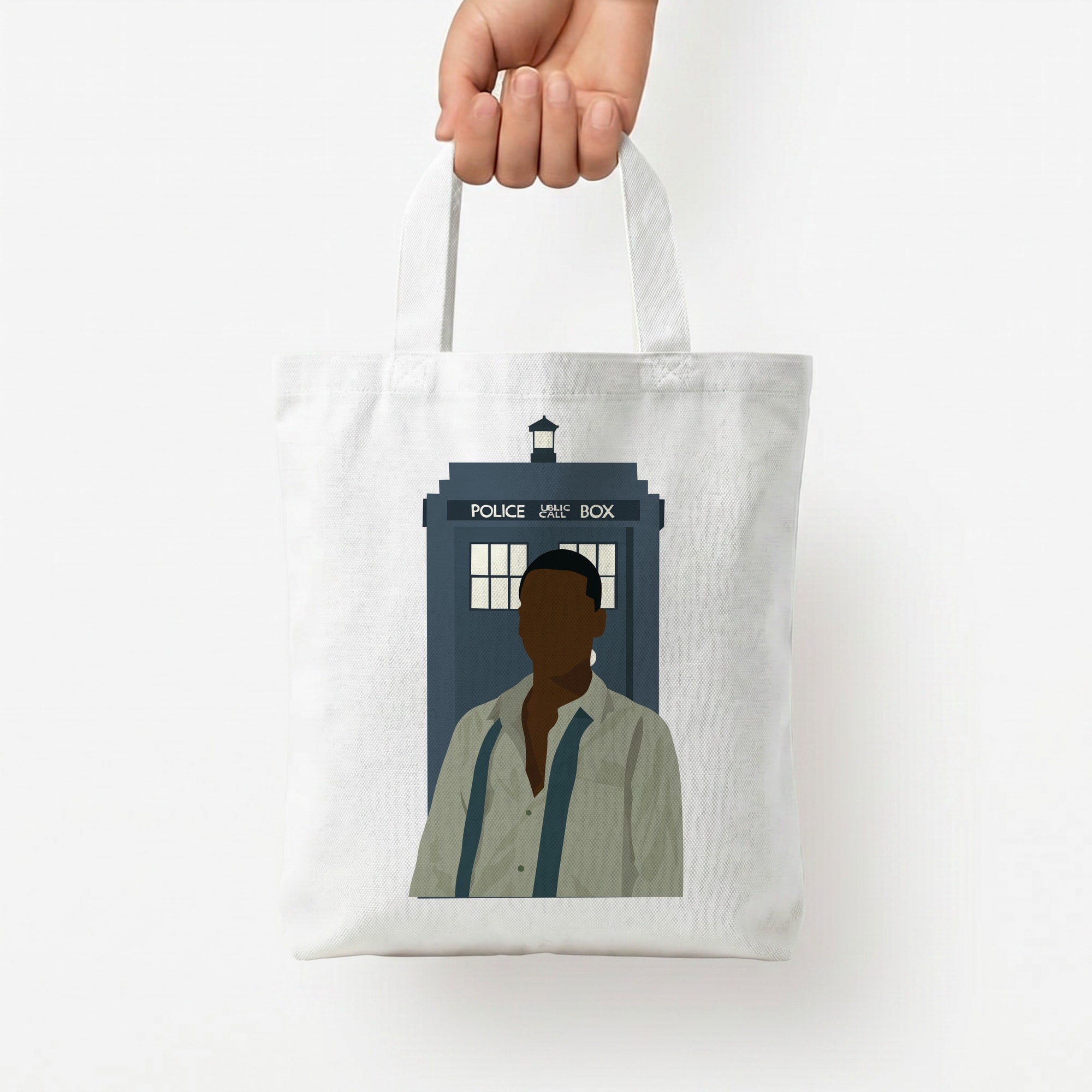 The Doctor Tote Bag — White / Small