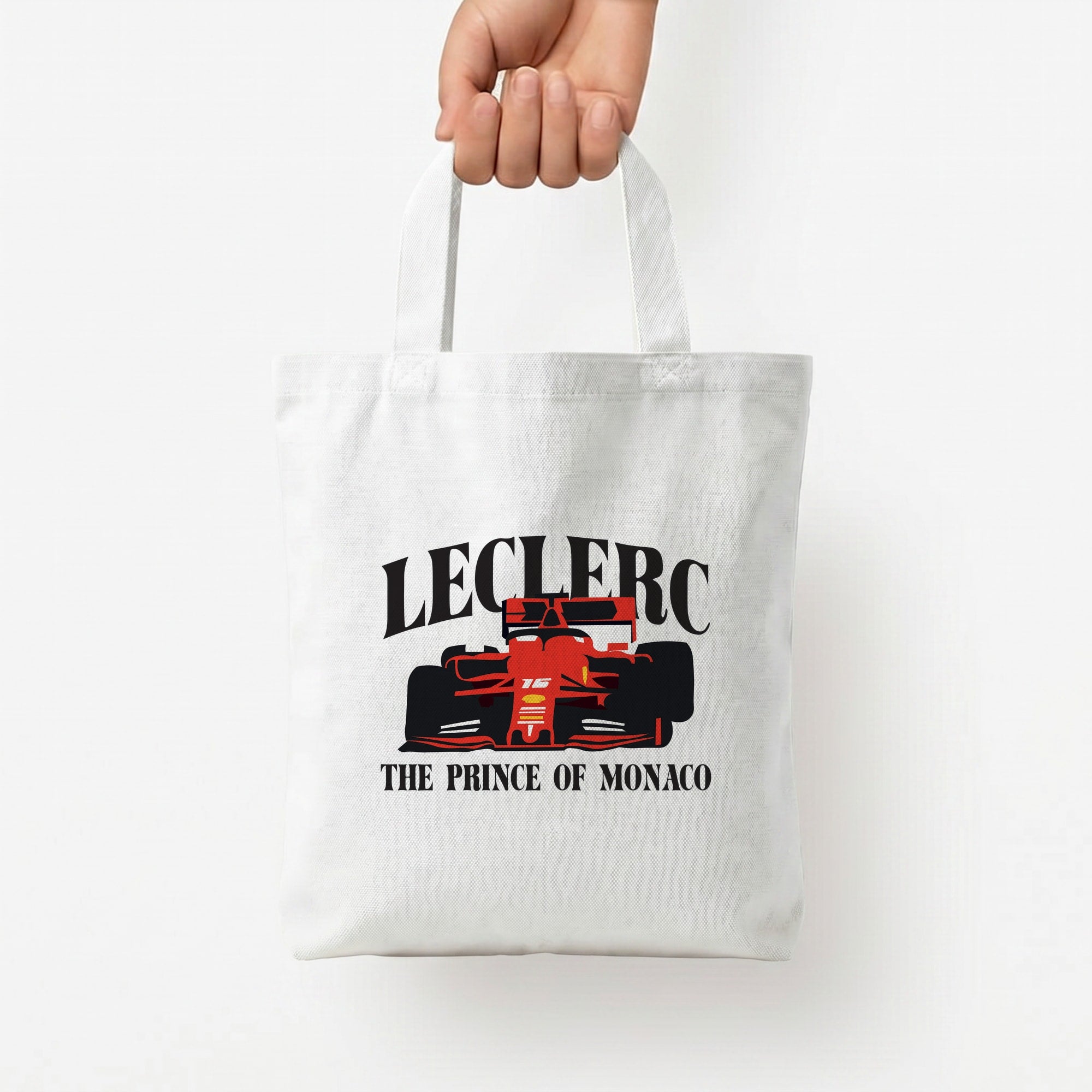 Prince Of Monaco Tote Bag — White / Small