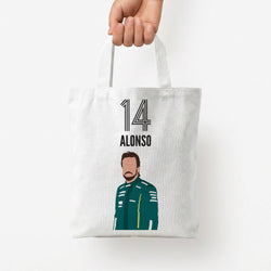 Alonso 2026 Tote Bag — White / Small