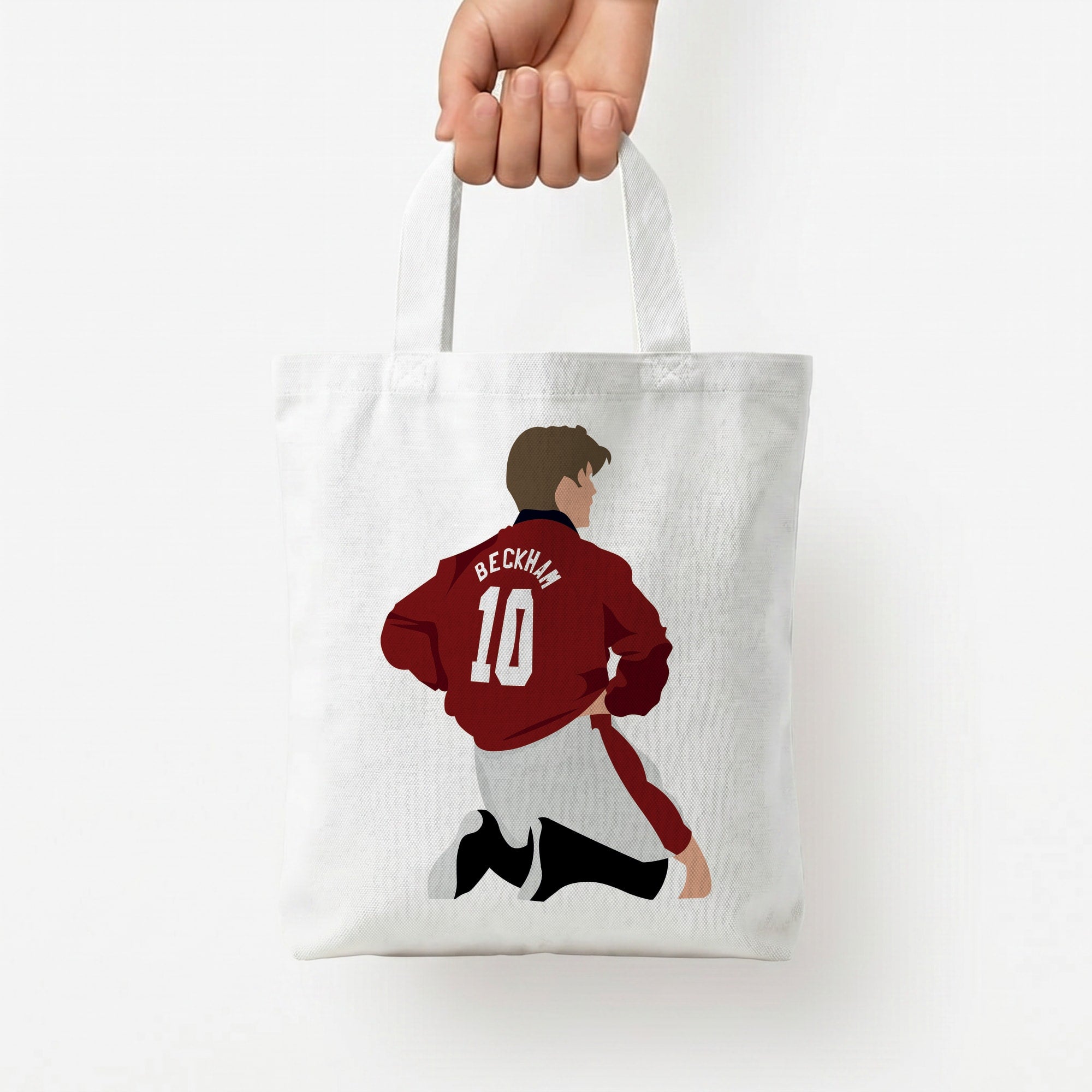 Beckham Tote Bag — White / Small