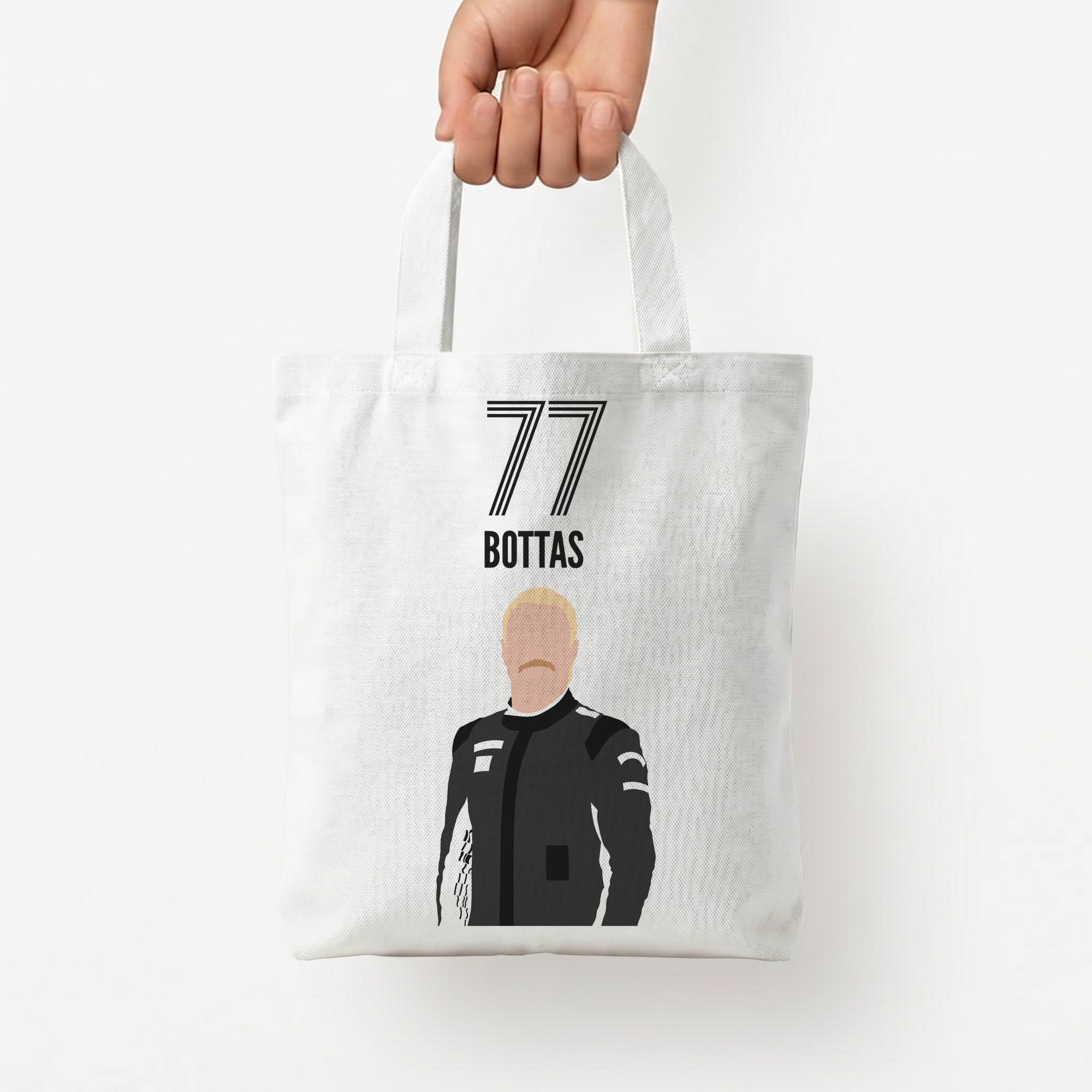 Bottas 2026 Tote Bag — White / Small