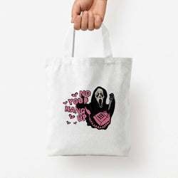 No You Hang Up - Halloween Tote Bag — White / Small