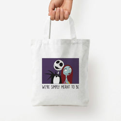 We're Simply Meant To Be  Tote Bag — White / Small