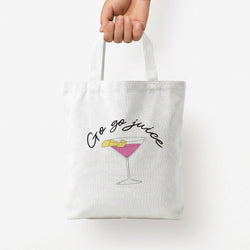 Go-Go Juice Tote Bag — White / Small