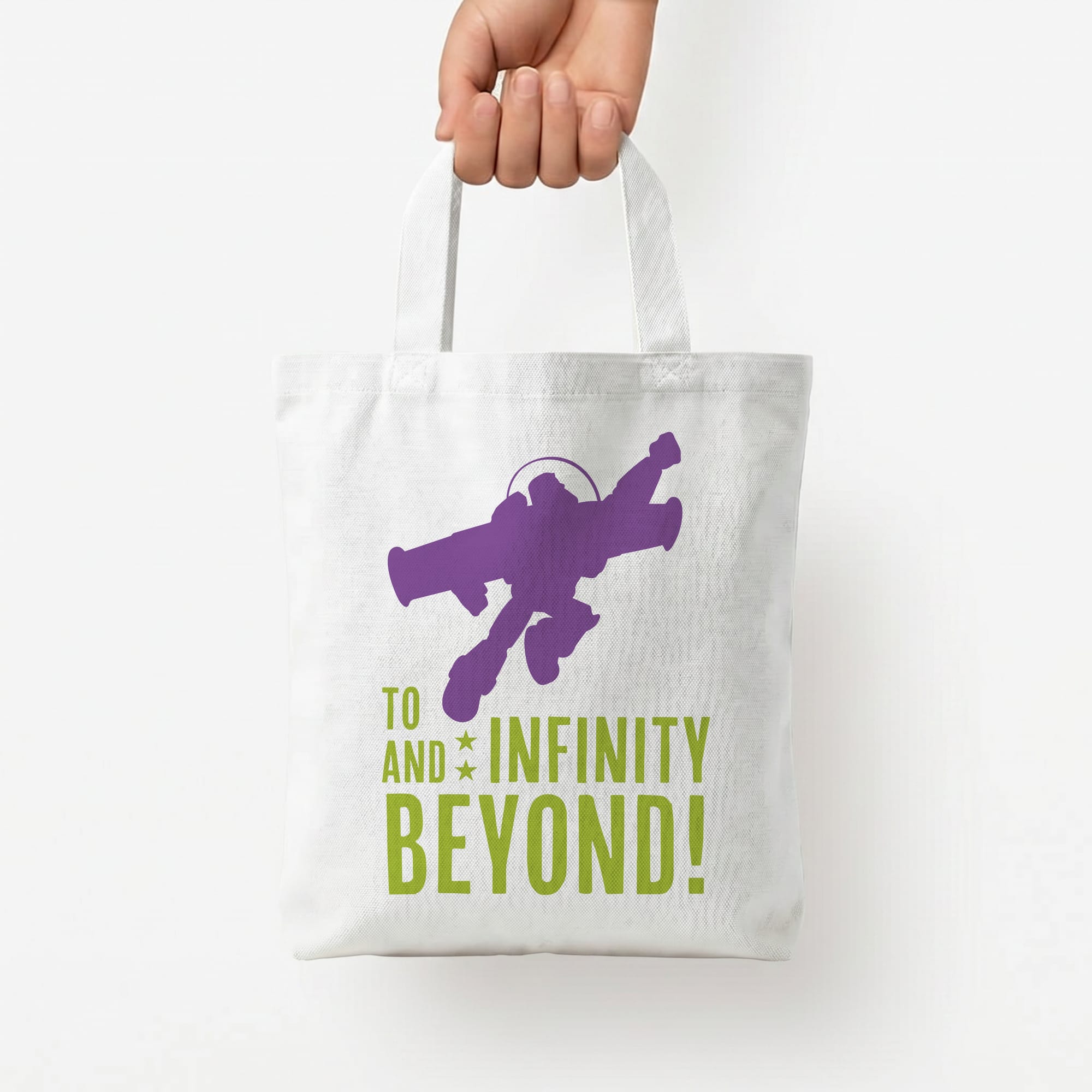 Infinity And Beyond Tote Bag — White / Small
