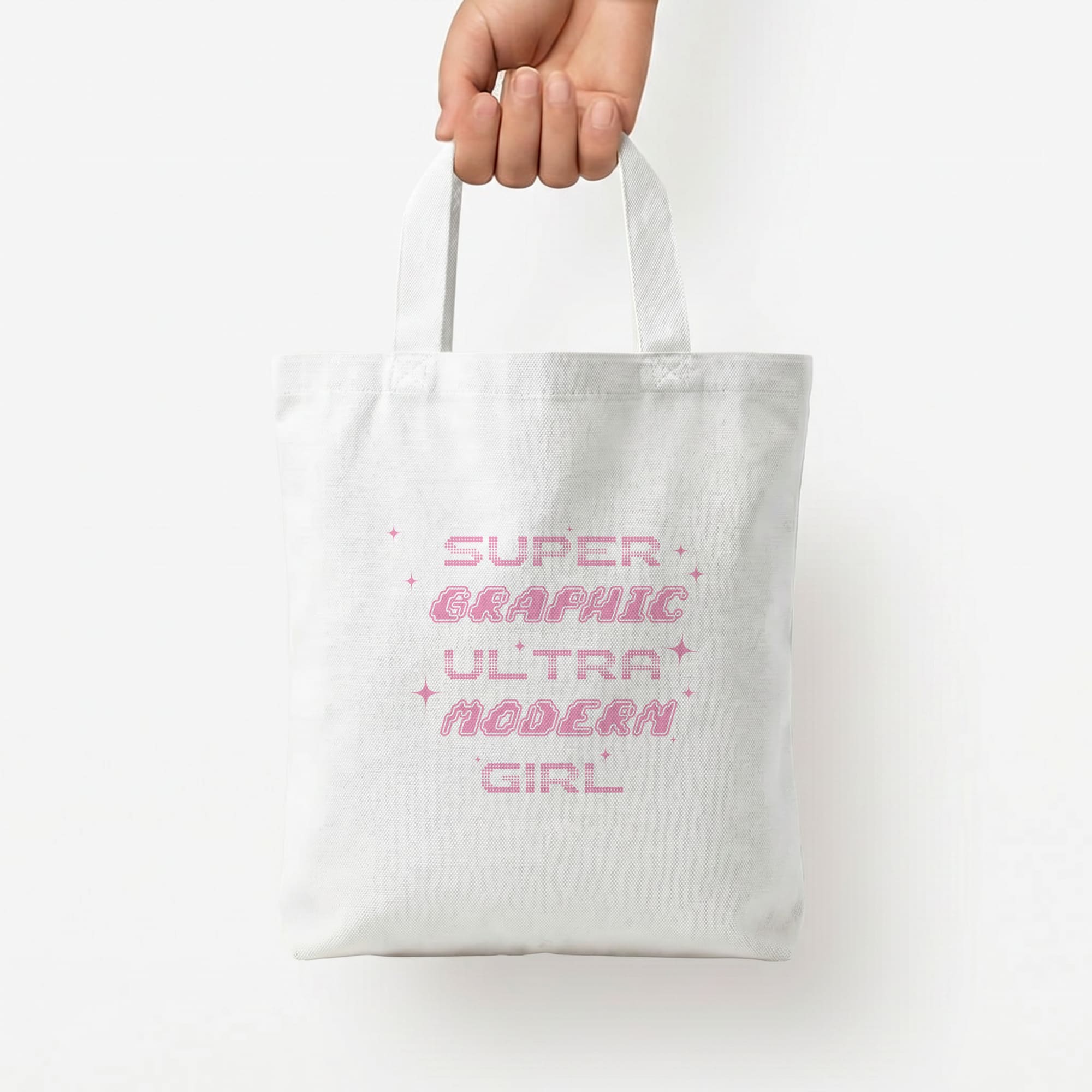 Super Graphic Ultra Modern Girl - Chappell Tote Bag — White / Small