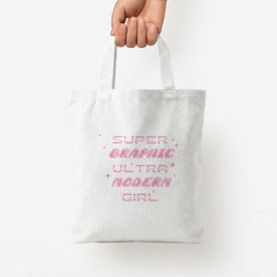 Super Graphic Ultra Modern Girl - Chappell Tote Bag — White / Small