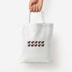 Love hearts - Dachshunds Tote Bag — White / Small