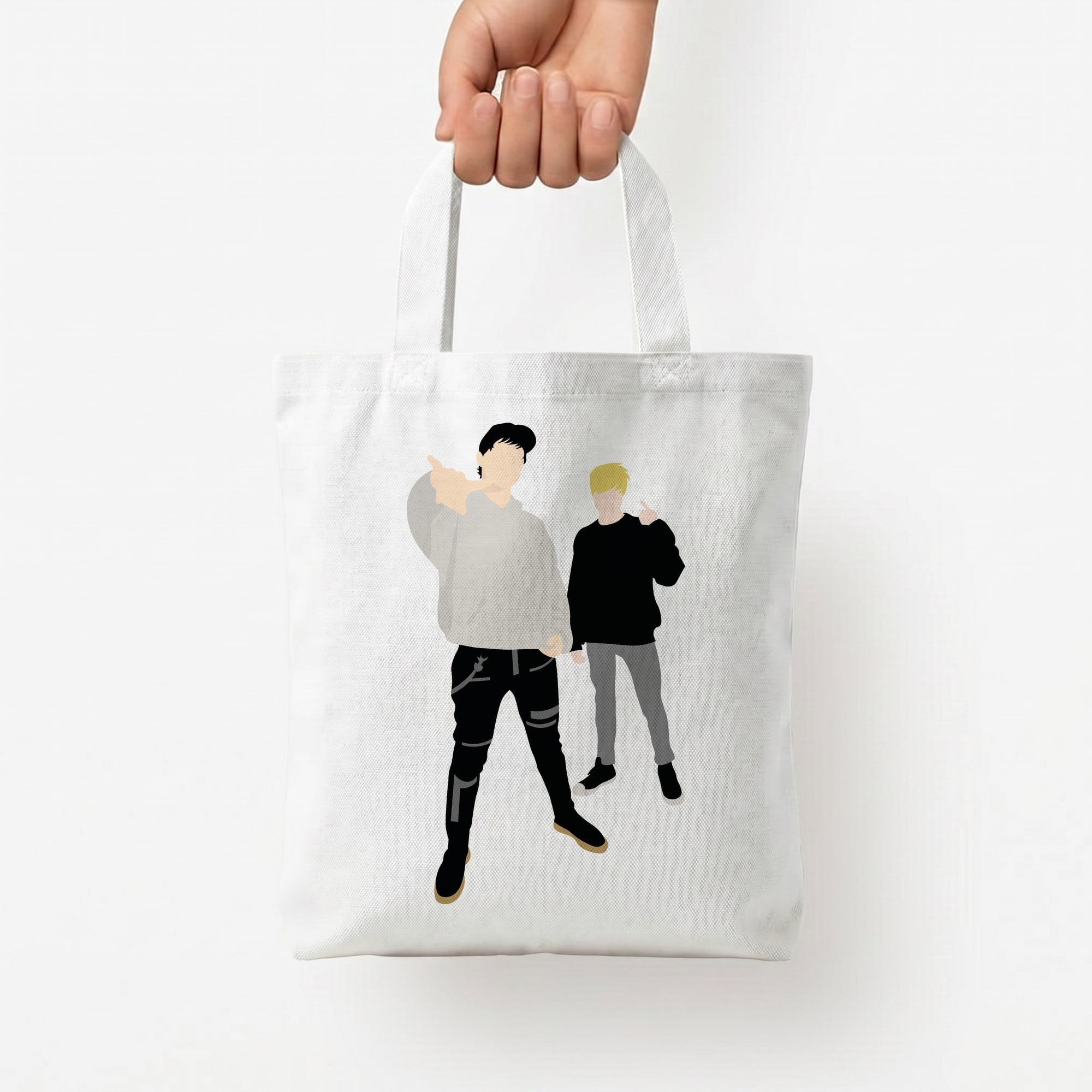 Standing - S & C Tote Bag — White / Small