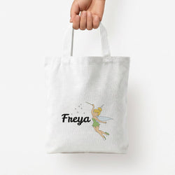Tinkerbell - Personalised Fairytale Tote Bag — White / Small