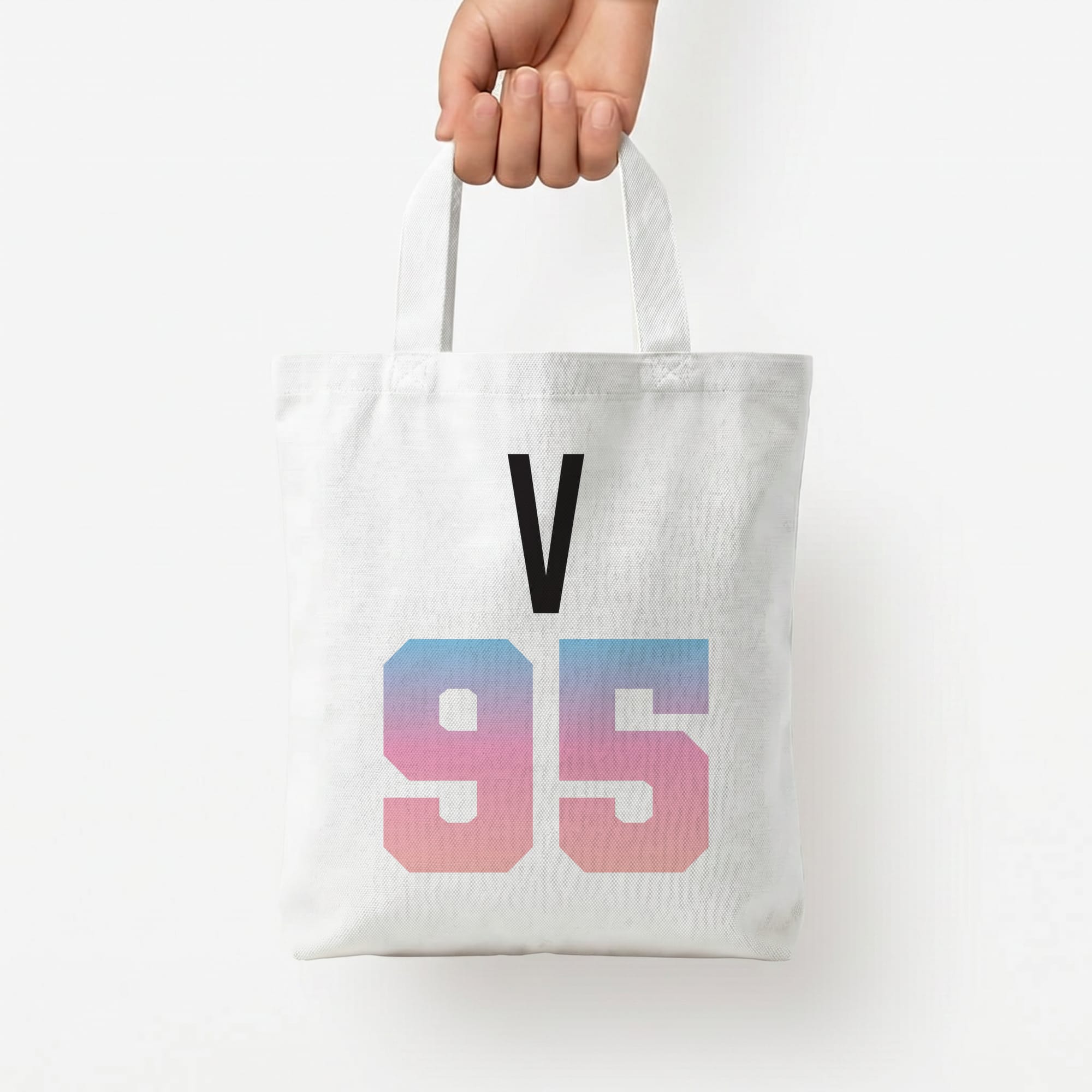 V 95 Tote Bag — White / Small