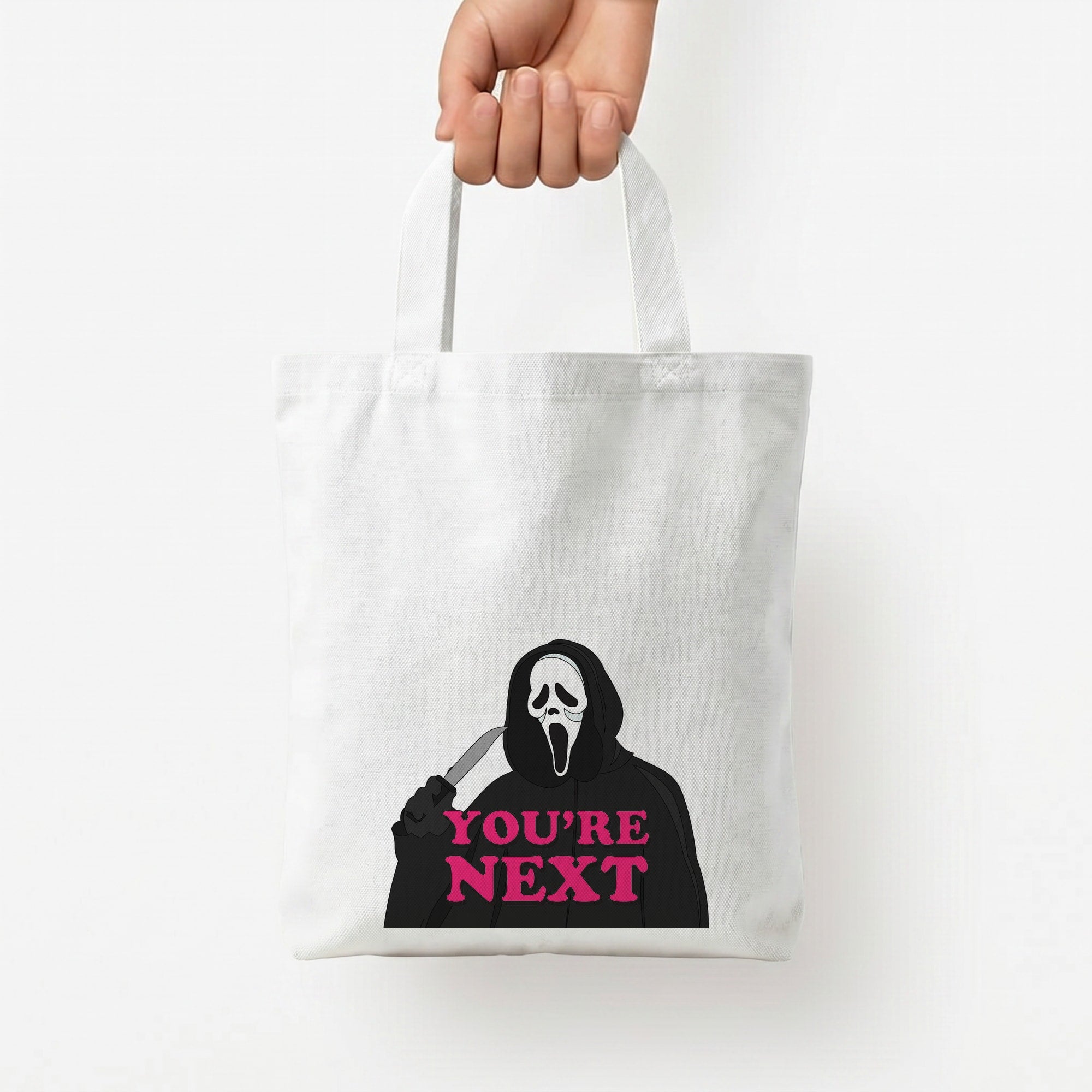 You're Next Tote Bag — White / Small
