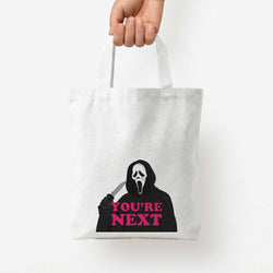 You're Next Tote Bag — White / Small