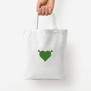 Green Ogre Heart Tote Bag 4