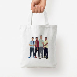 Band Tote Bag — White / Small