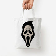 Pink Ghostface Pattern - Scream Tote Bag 4