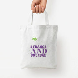 Strange And Unusual Tote Bag — White / Small