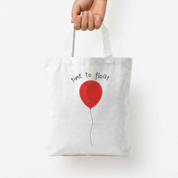 Time To Float - Clown Tote Bag — White / Small