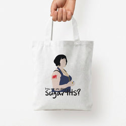 How You Doing? Tote Bag — White / Small