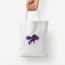 Ender Dragon Tote Bag — White / Small