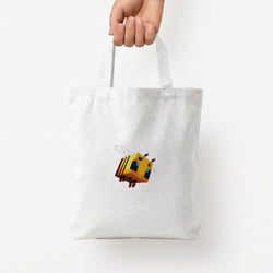 Mining Bee Tote Bag — White / Small