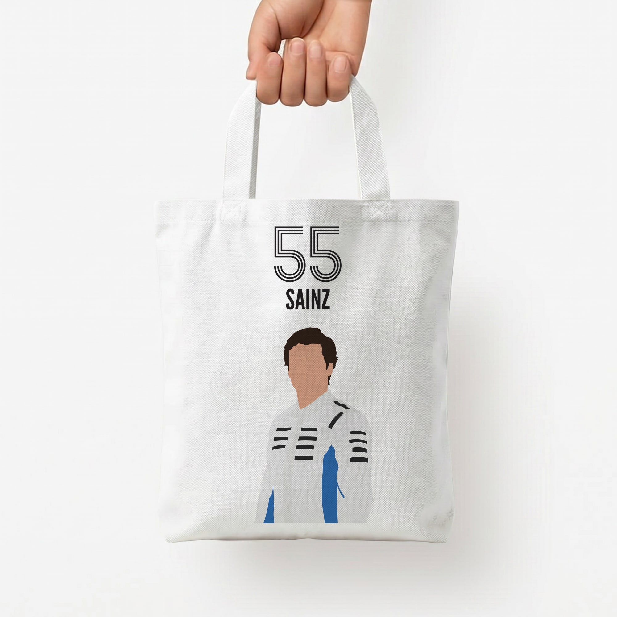 Sainz 2026 Tote Bag — White / Small