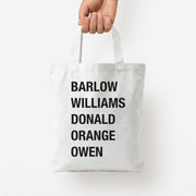 Take Band Members Names Tote Bag 4