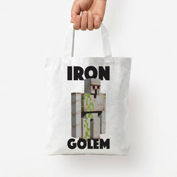 Iron Golem Tote Bag — White / Small