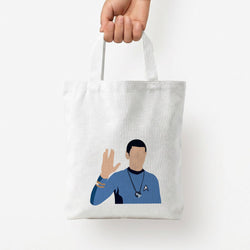 Spock Tote Bag — White / Small