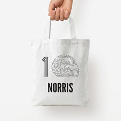 Norris Helmet 2026 Tote Bag — White / Small