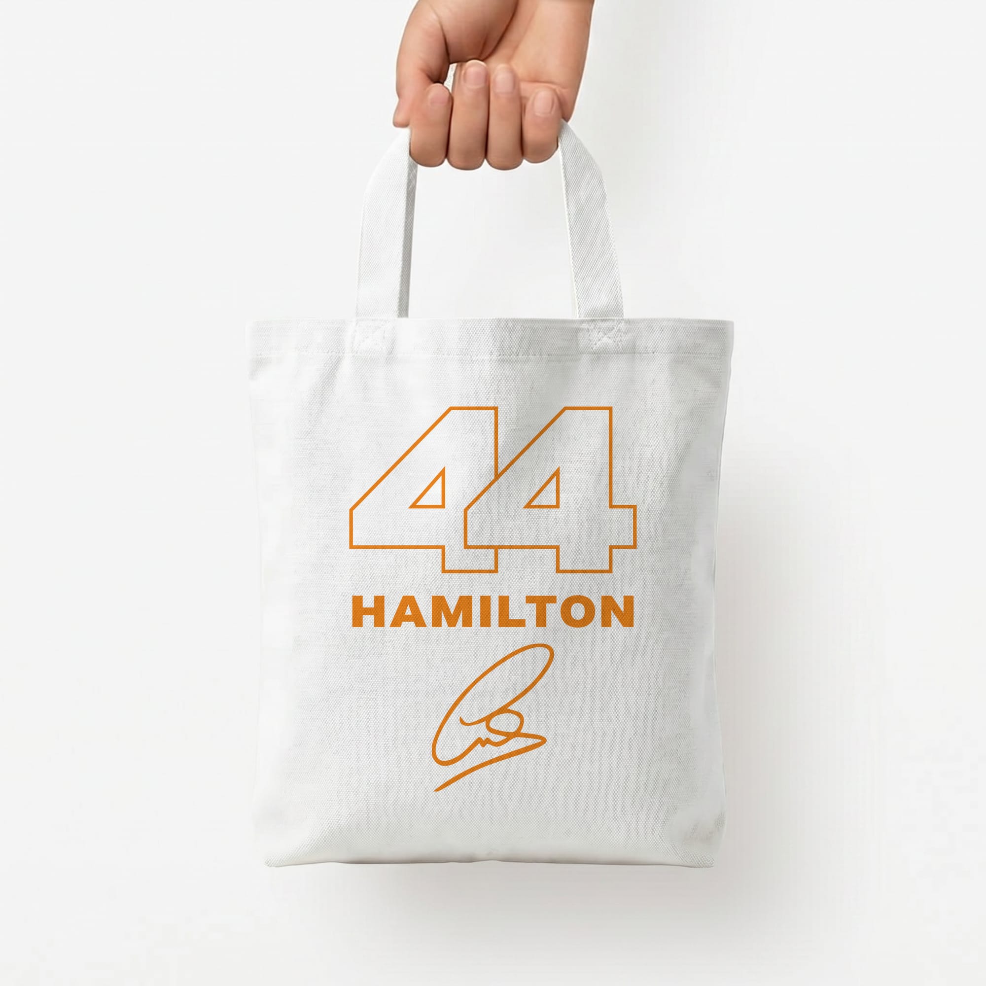 Stripes 44 Hamilton Tote Bag — White / Small