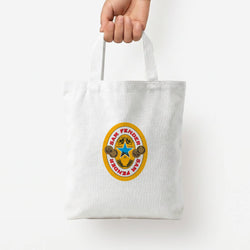Fender Badge Tote Bag — White / Small