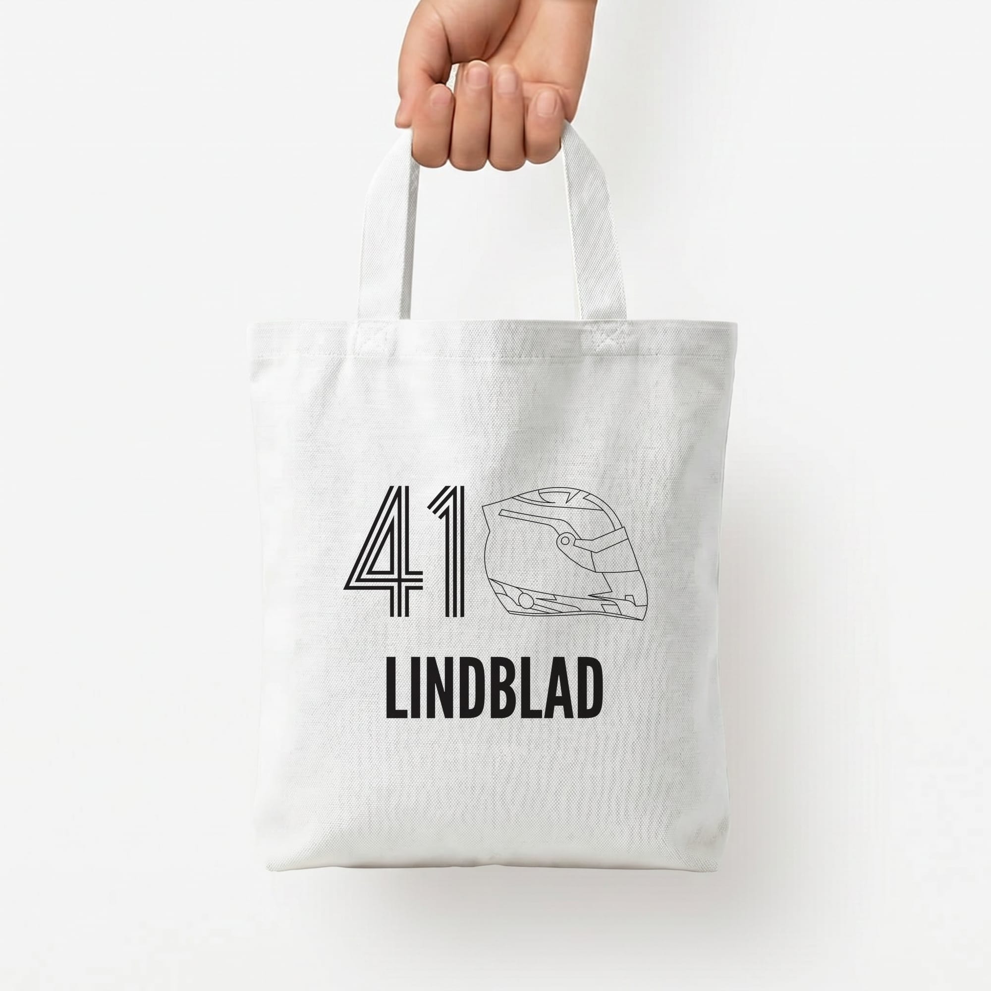 Lindblad Helmet 2026 Tote Bag — White / Small