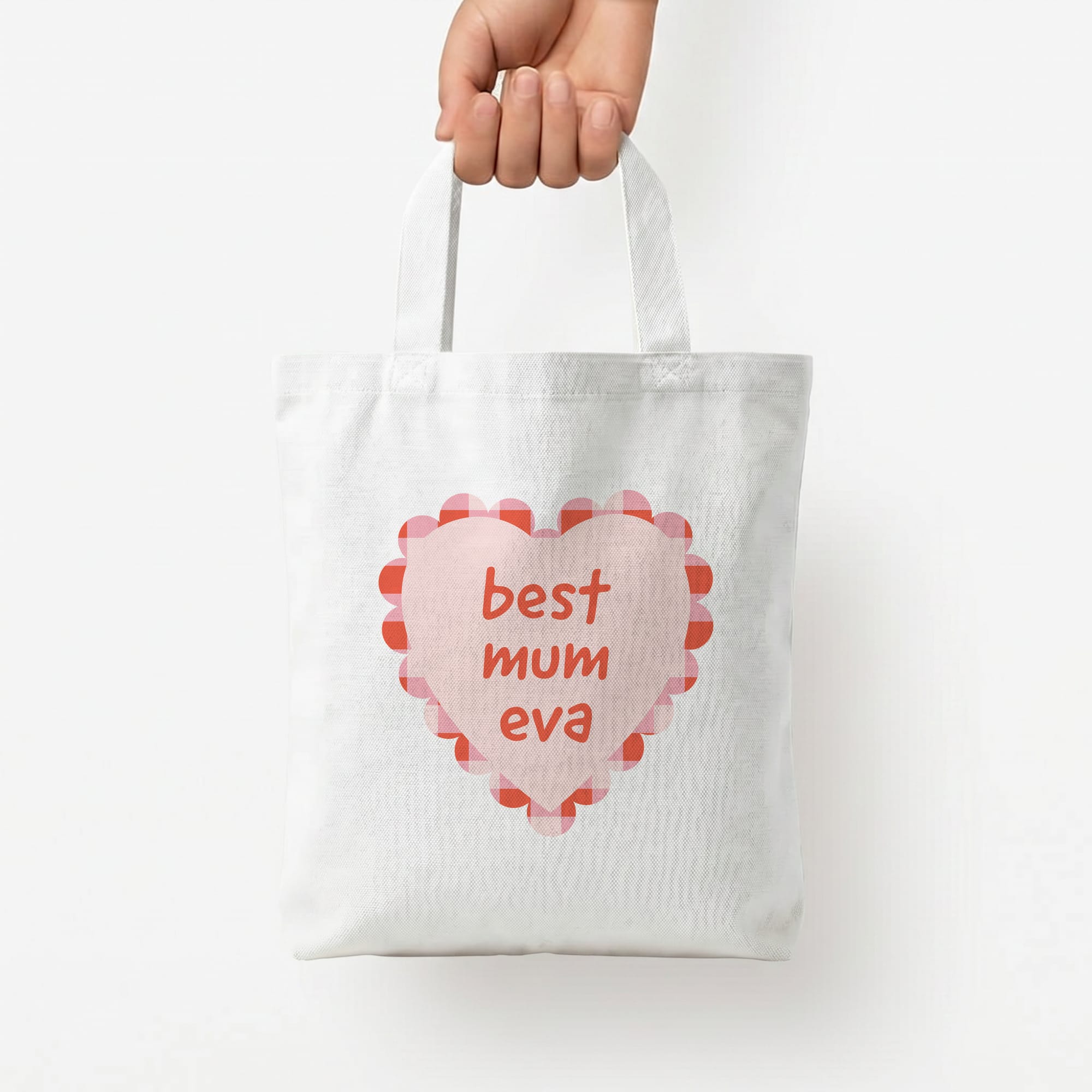 Best Mum Eva Tote Bag — White / Small