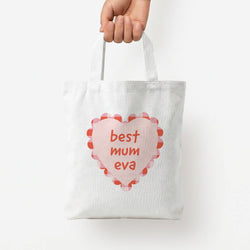 Best Mum Eva Tote Bag — White / Small
