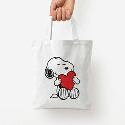 Snoopy - Valentine's Day Tote Bag — White / Small