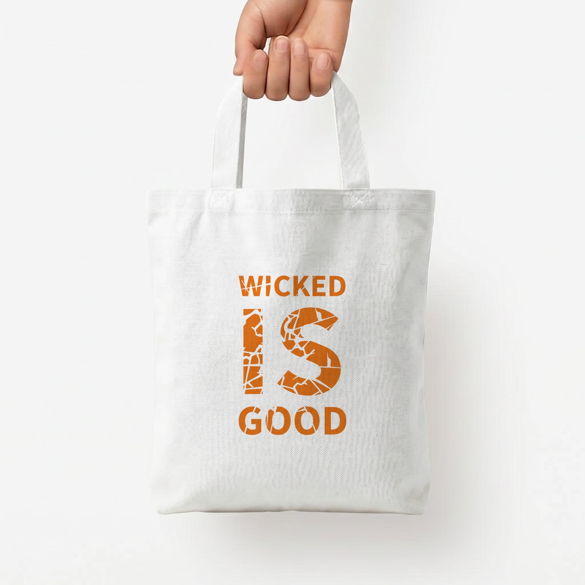 Wicked Is Good - Maze Tote Bag — White / Small
