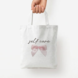 Self Care Tote Bag — White / Small