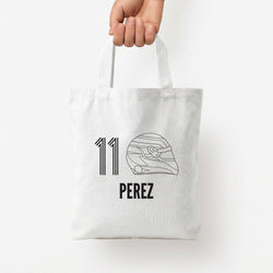 Perez Helmet 2026 Tote Bag — White / Small
