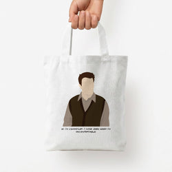 Hi, I'm Chandler Tote Bag — White / Small