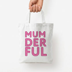 Mumderful Tote Bag — White / Small