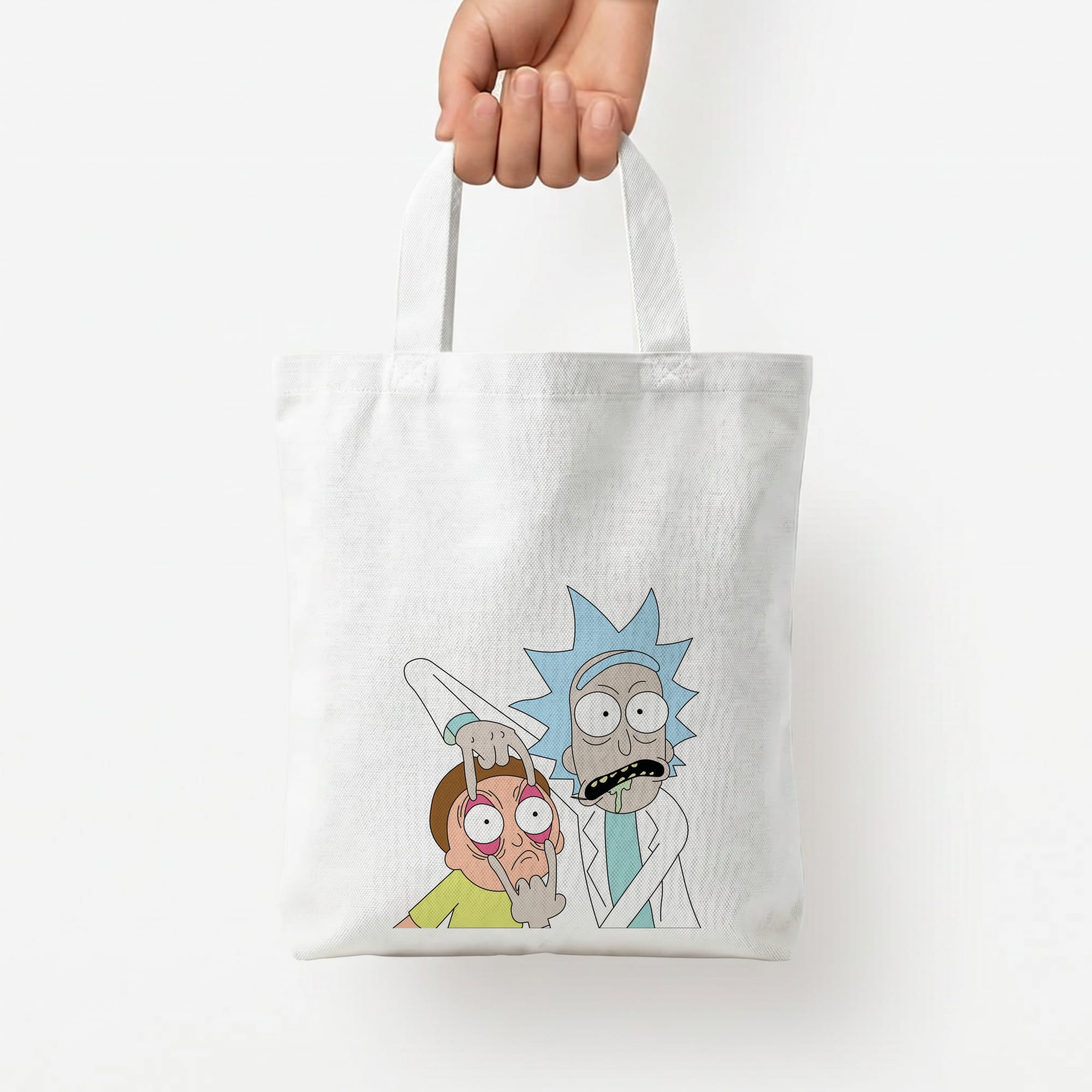 Psychedelic - RAM Tote Bag — White / Small