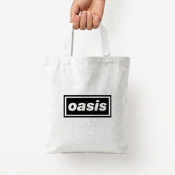 Band Name Tote Bag — White / Small
