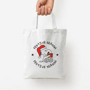 Cartoon Beagle Festive Season Tote Bag 4