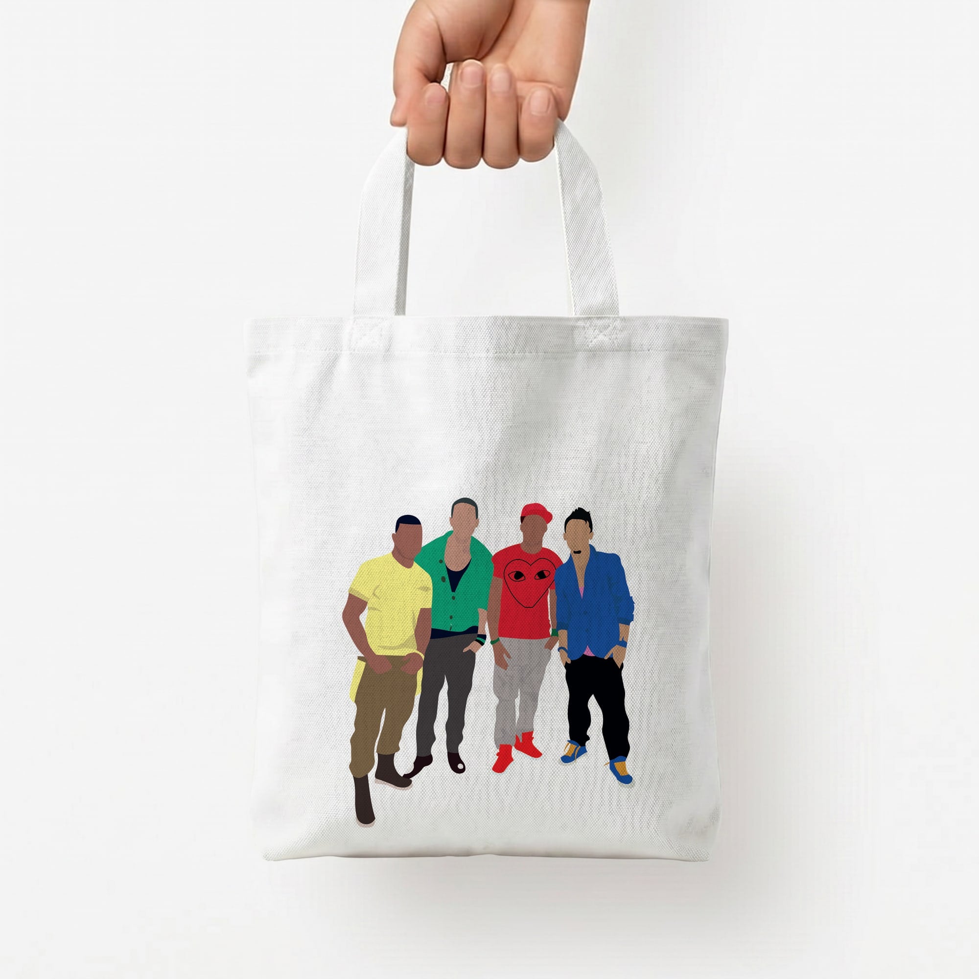 Members Purple Tote Bag — White / Small
