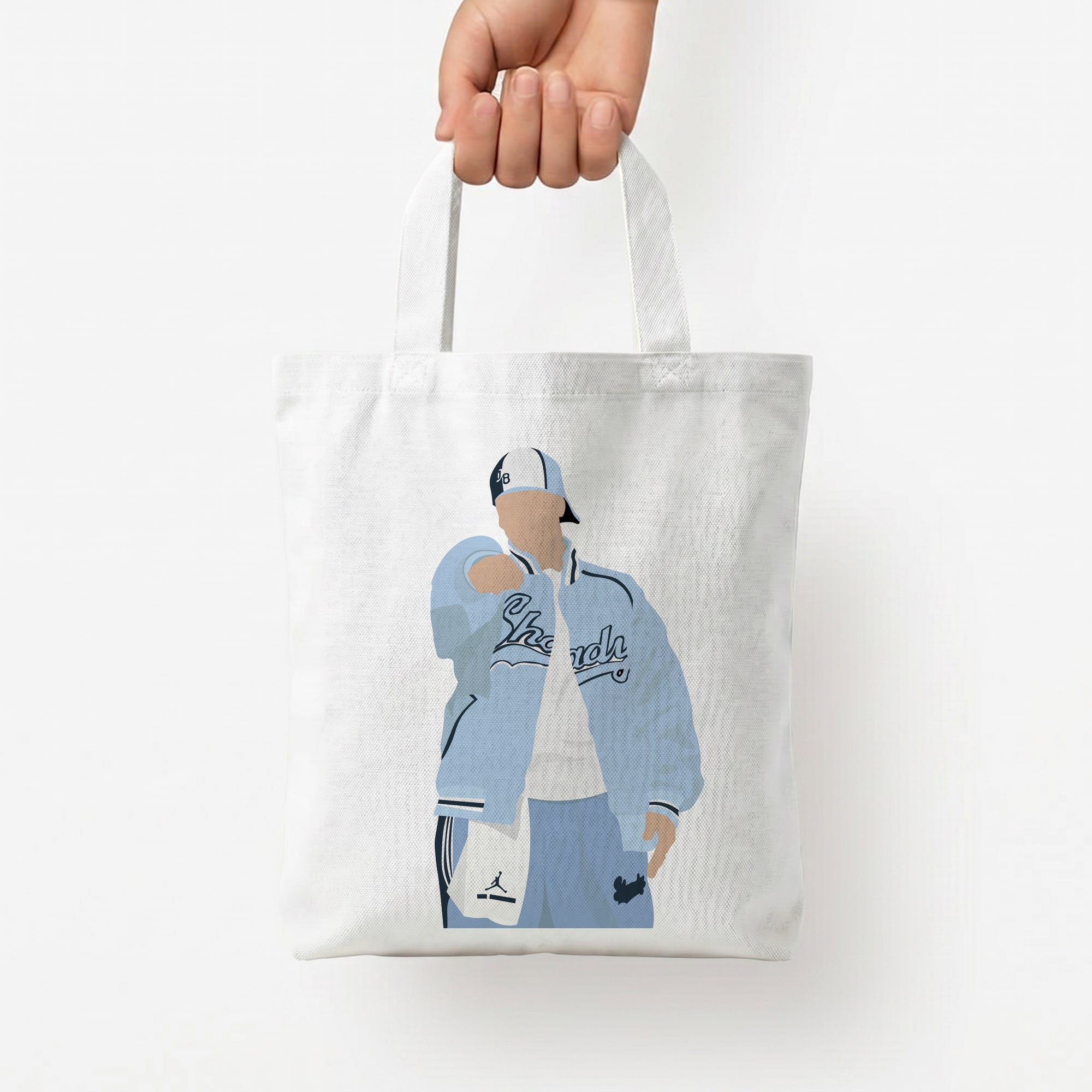 Tracksuit Tote Bag — White / Small