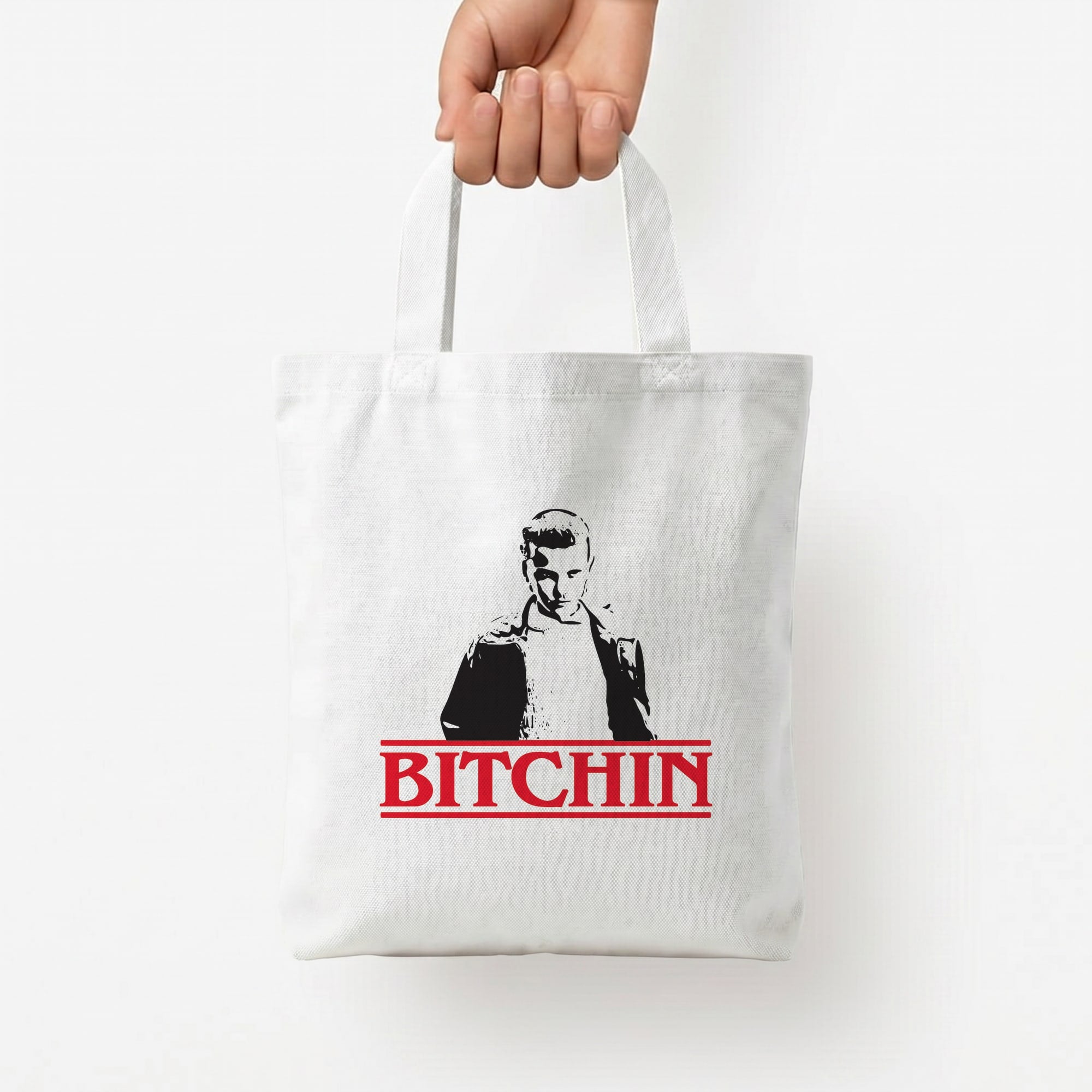 Eleven Bitchin' Tote Bag — White / Small