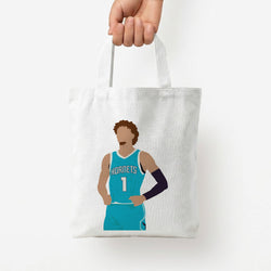 Lamelo - Basketball Tote Bag — White / Small